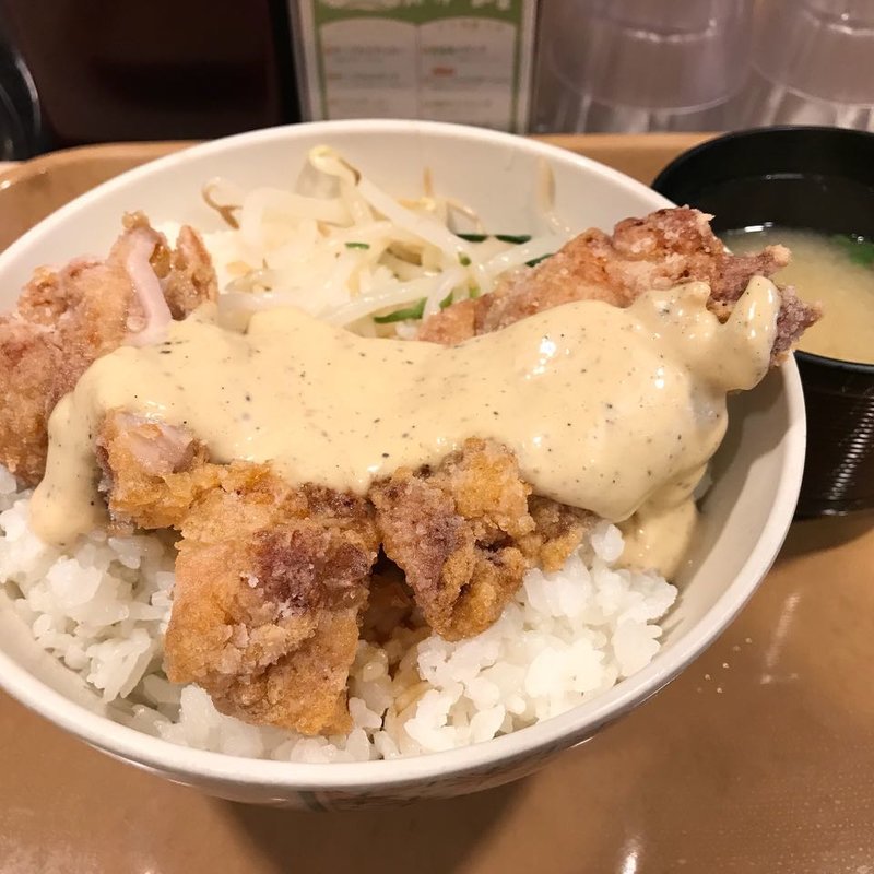 マヨガリ若鶏竜田丼(Sガスト 神田駅東口店 （エスガスト）)