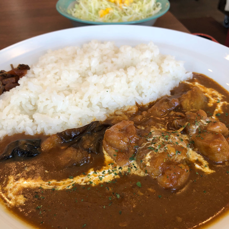 茄子とチキンの煮込みカレー(松のや 貝塚店)
