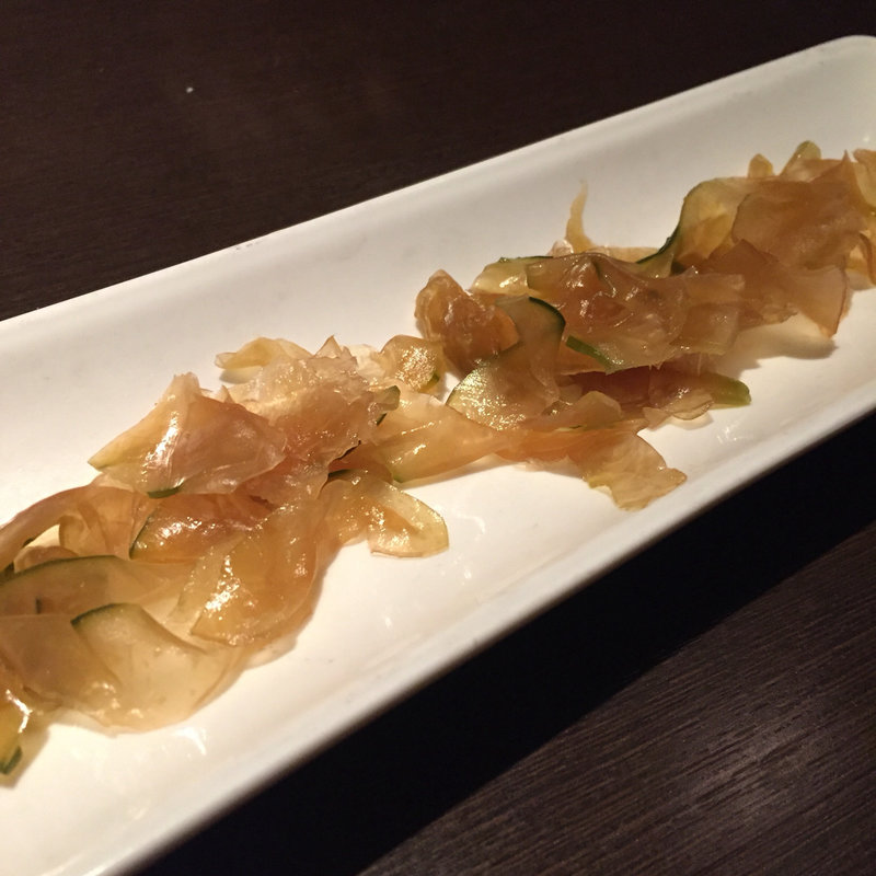 青パパイヤの醤油漬け(奄美のゆらい処 語久庵)