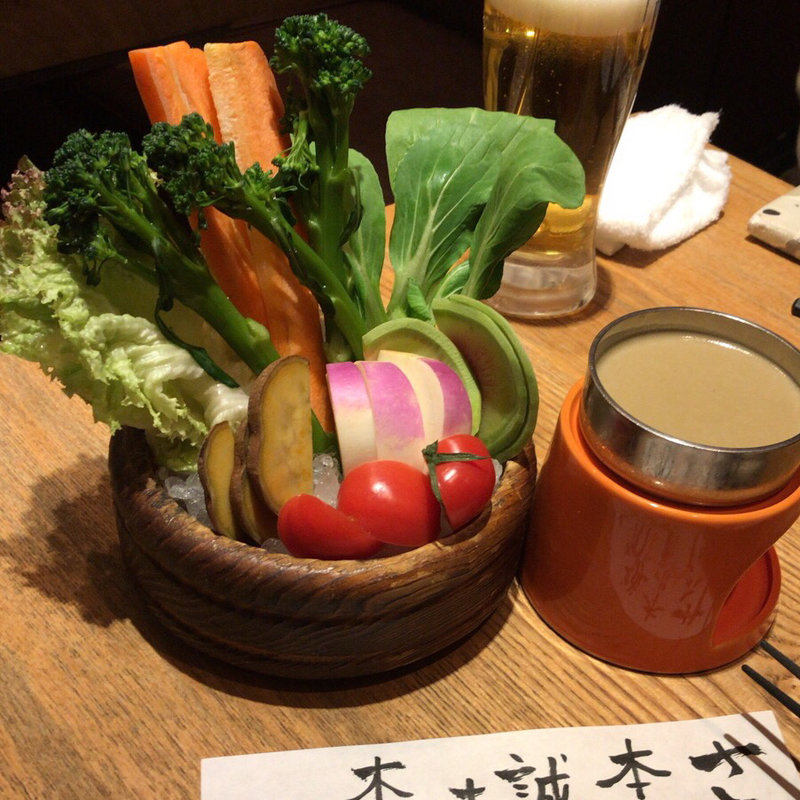 おかわりバーニャカウダ(なかめのてっぺん 丸の内)