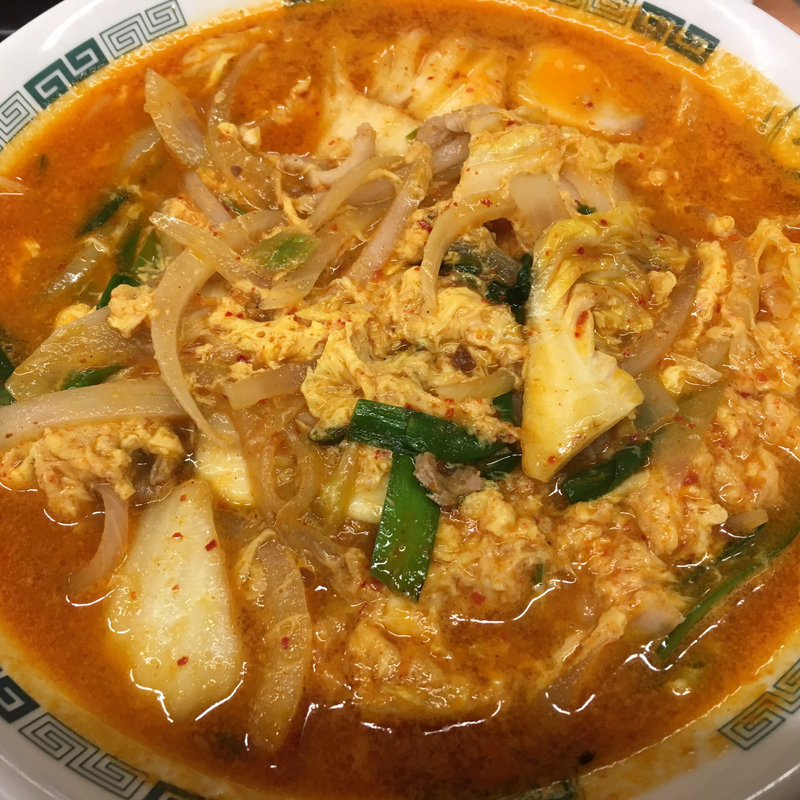 チゲラーメン(日高屋 市ヶ谷八幡町店)