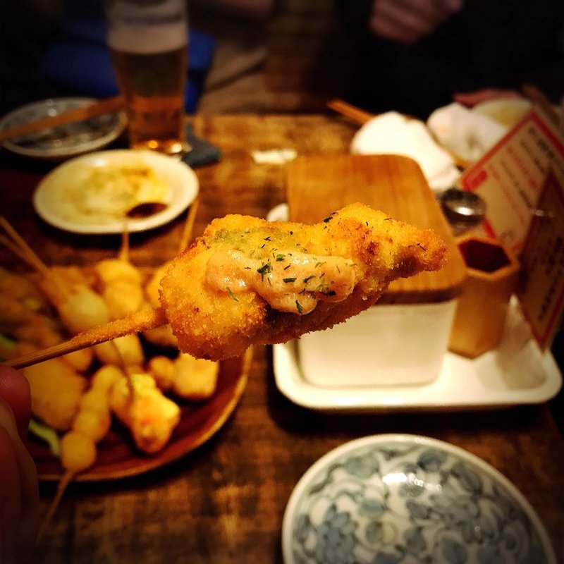 ささみ(いか玉焼と串カツ マハカラ)