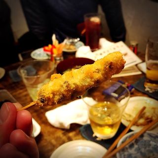 牛ハラミ(いか玉焼と串カツ マハカラ)