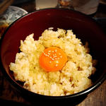 日本一こだわり卵の卵かけごはん(いか玉焼と串カツ マハカラ （MAHAKALA）)
