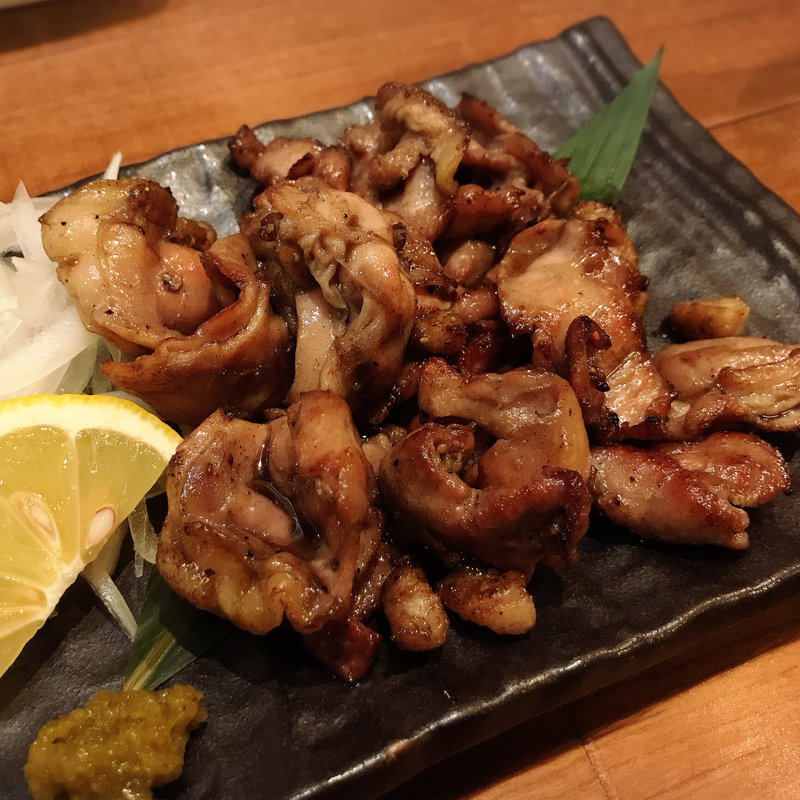 地鶏ハラミの黒焼き(酒肴 かおりぐさ)