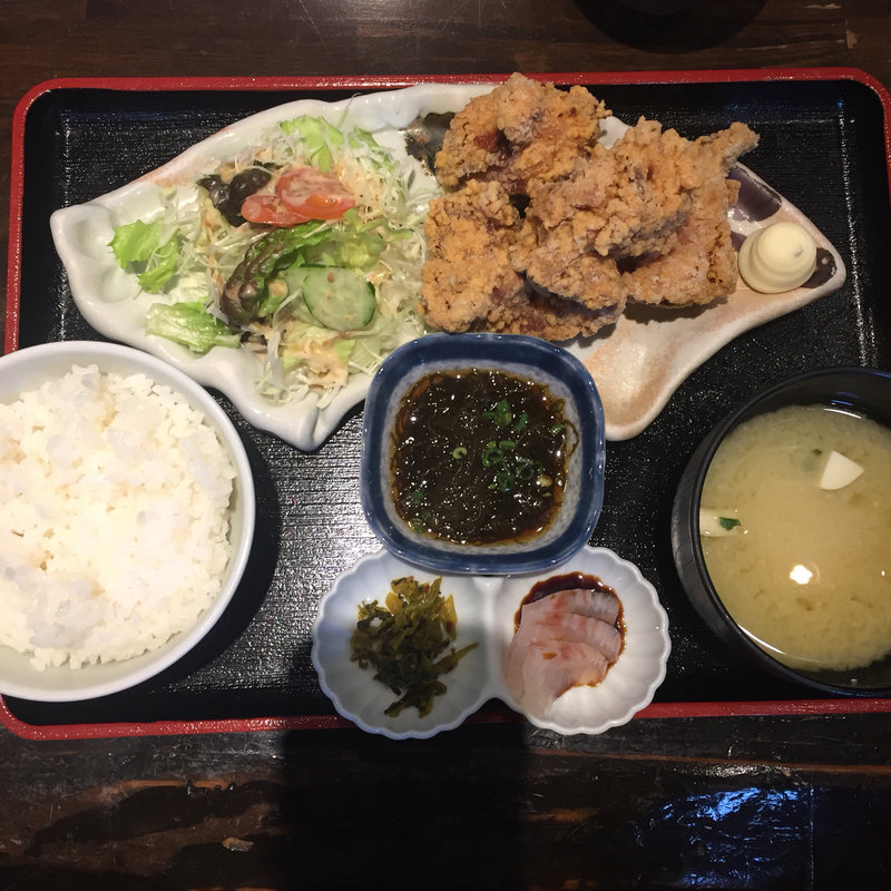 若鶏唐揚定食(酒佳蔵)