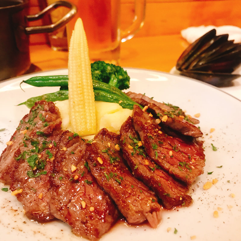 常陸牛切り落としのソテー(ビストロ オオカミ )