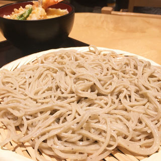 天丼セット(山王 ひらそば （手打ち蕎麦・旬菜・一品料理 山王 ひらそば）)