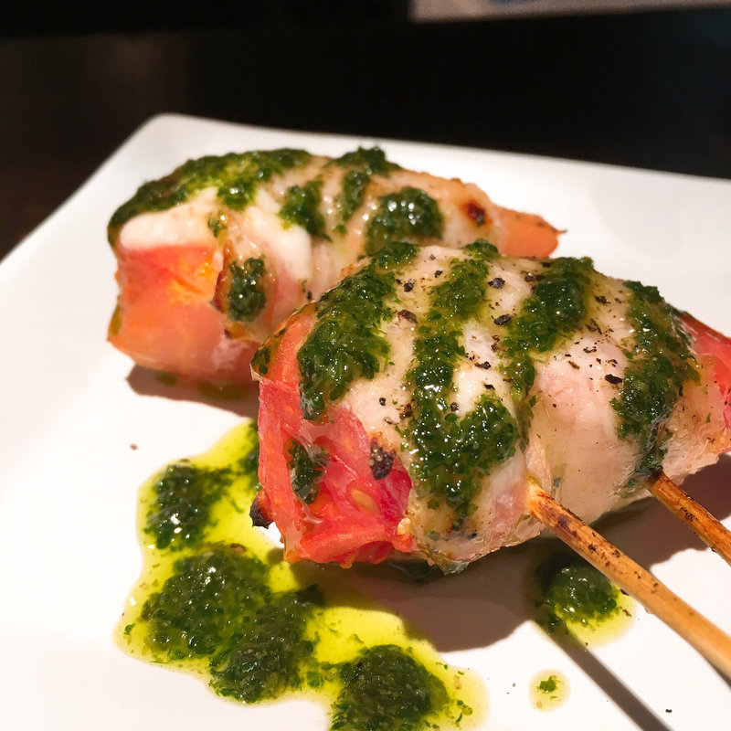 モッツァレラトマト巻き(串焼 博多松介春吉店)