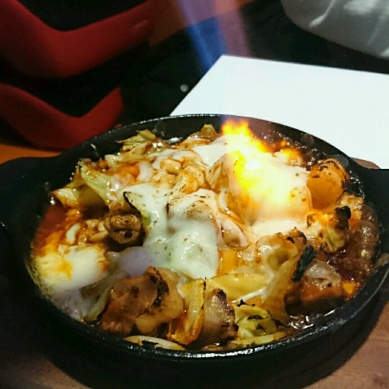 鉄板チーズダッカルビ(麺とかき氷 ドギャン)