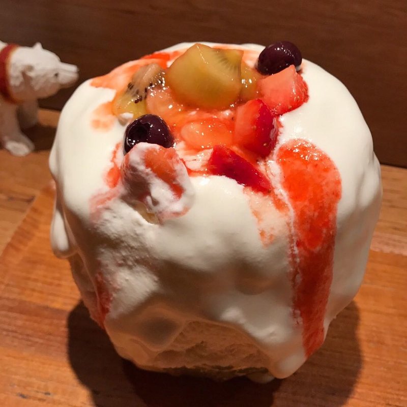 フルーツマリネ＆ホワイトショコラ フロマージュ(氷屋ぴぃす )