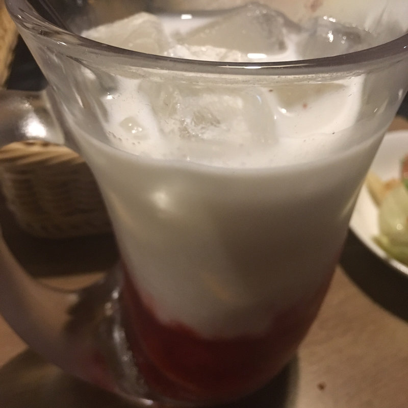 いちごミルク(びっくりドンキー神戸大蔵谷店)