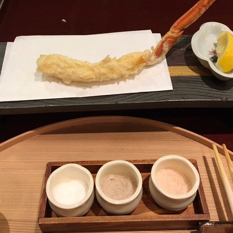 松葉ガニの天ぷら(旬彩天 つちや （つちや）)