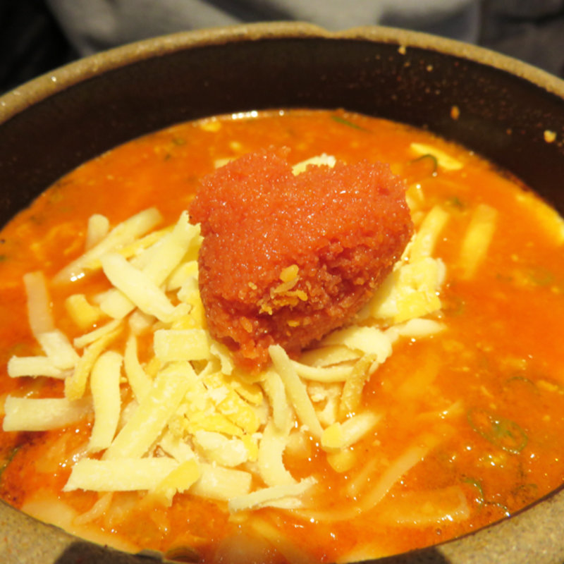 明太子チーズスンデゥブ(東京純豆腐 天神IMS店)