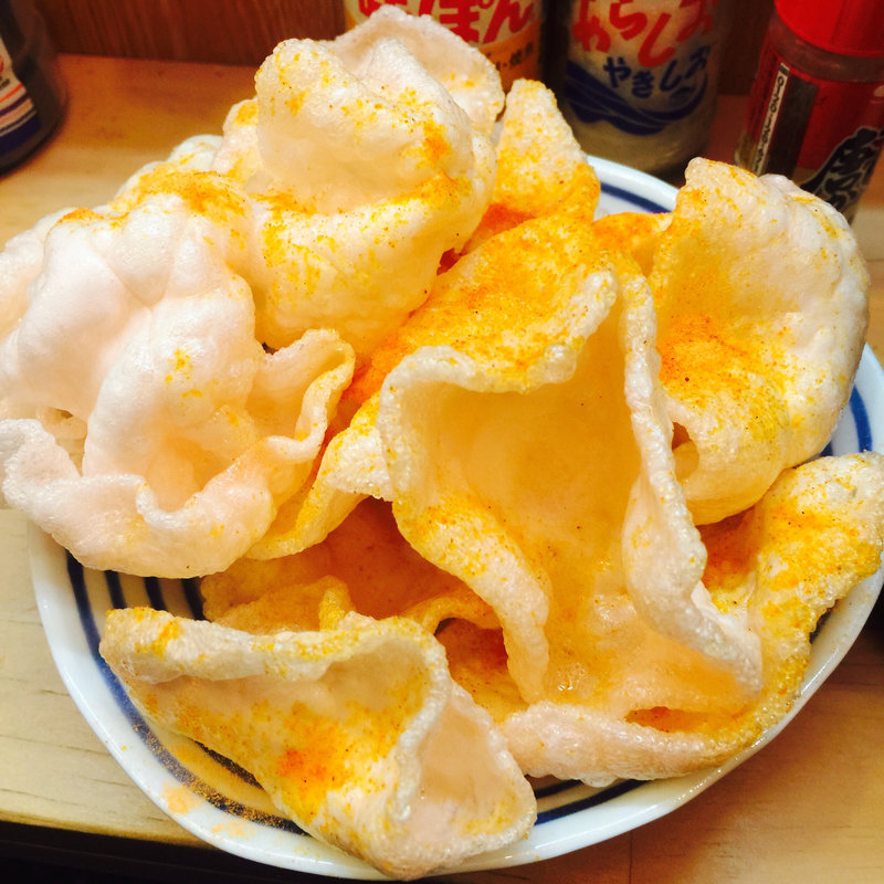 旨辛えびせんべ(立呑み 晩杯屋 鶯谷店)