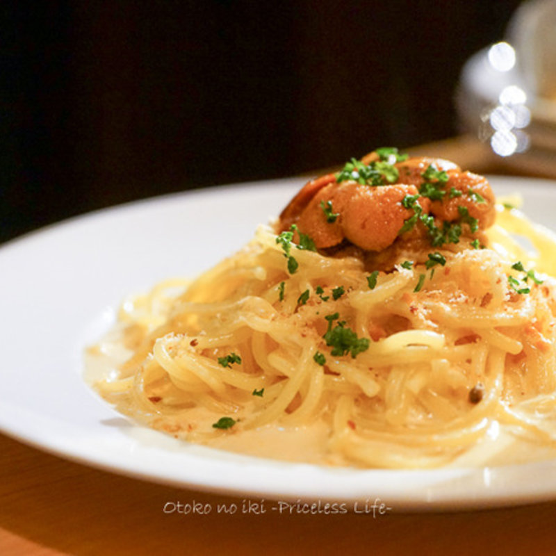 雲丹のパスタ(大手町ワインバル 八十郎商店)