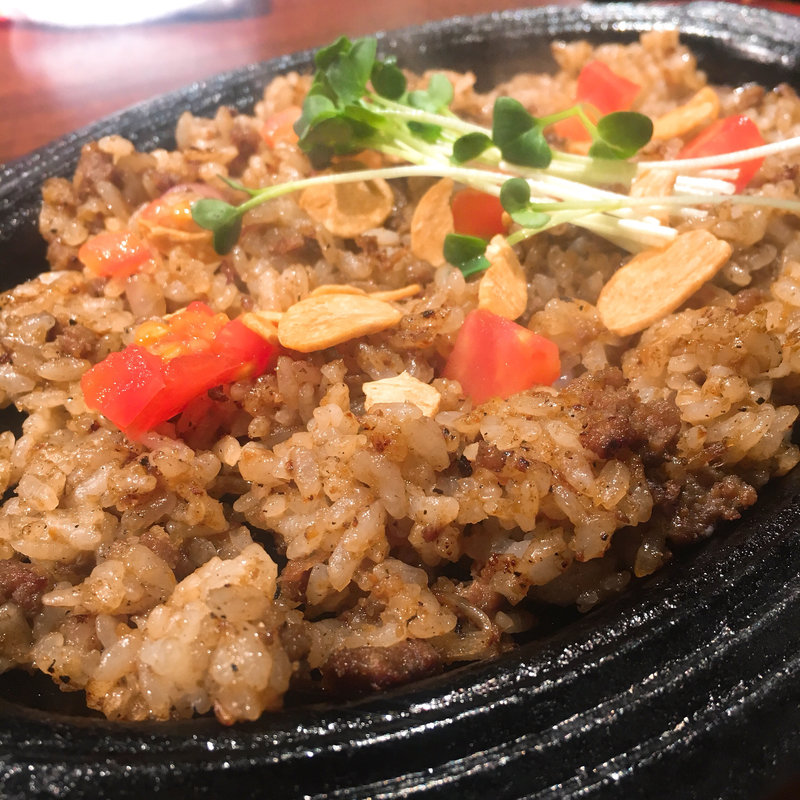 和牛ガーリックライス(大井町銭場精肉店)