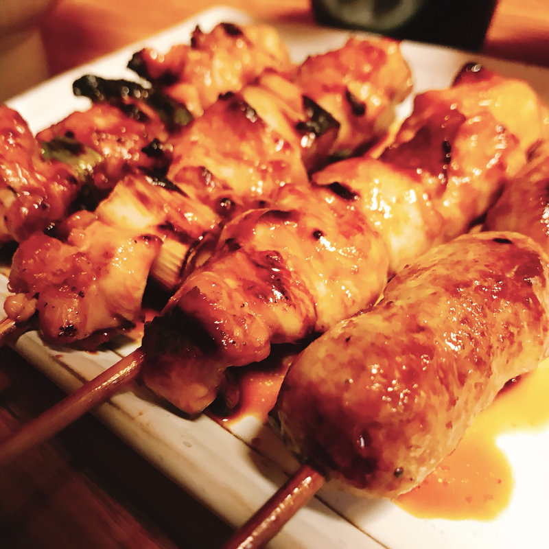 焼き鳥定食(鳥さき)