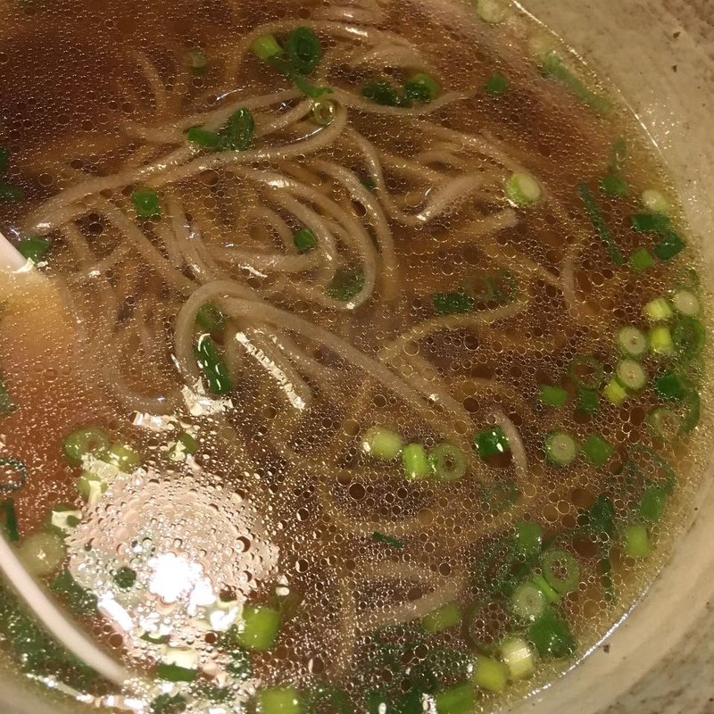 ネギ蕎麦(焼鳥はなび)