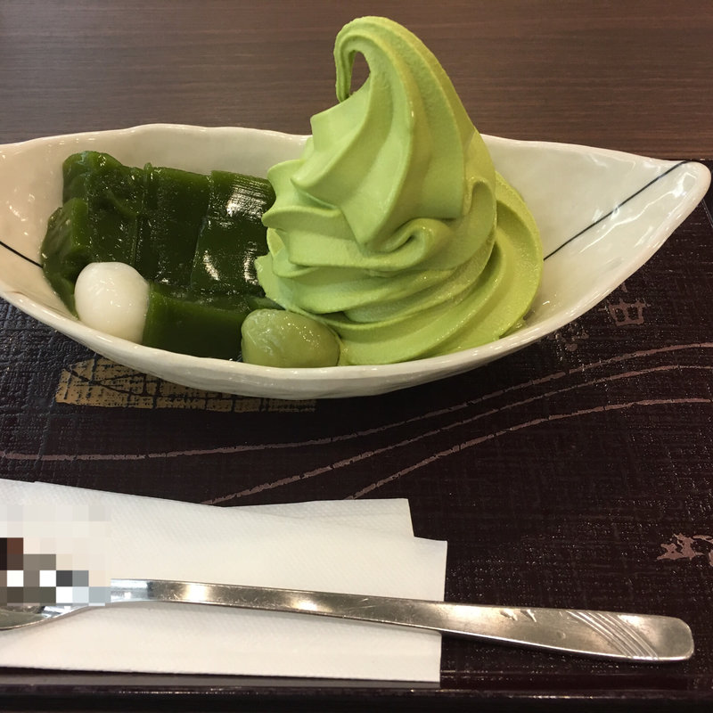 抹茶あんゼリー(宇治園 「喫茶去」 阪急三番街店)