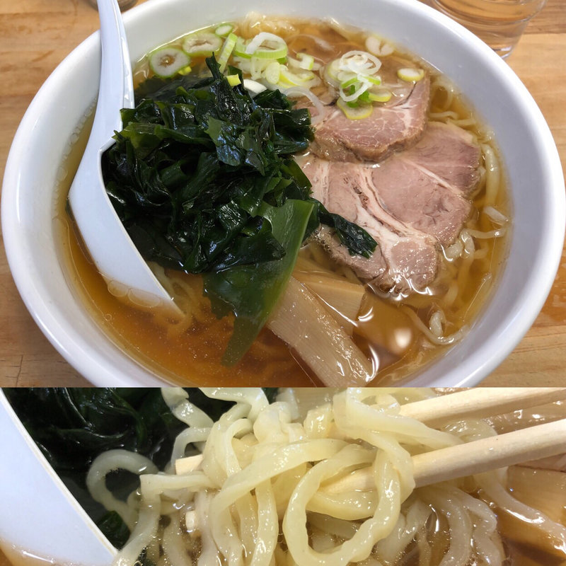 おすすめ佐野ラーメン＋ワカメ(佐野青竹手打ラーメンの店 Ｒａ （（ラー））)