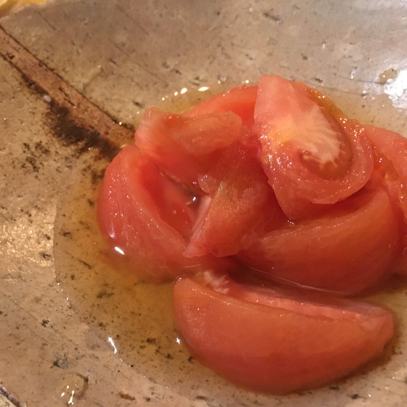 フルーツトマトの煮浸し(まさ吉)