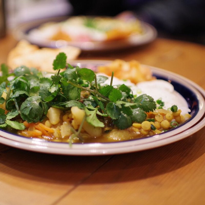 ベジタリアンカレー+パクチー(スパイス スエヒロ)