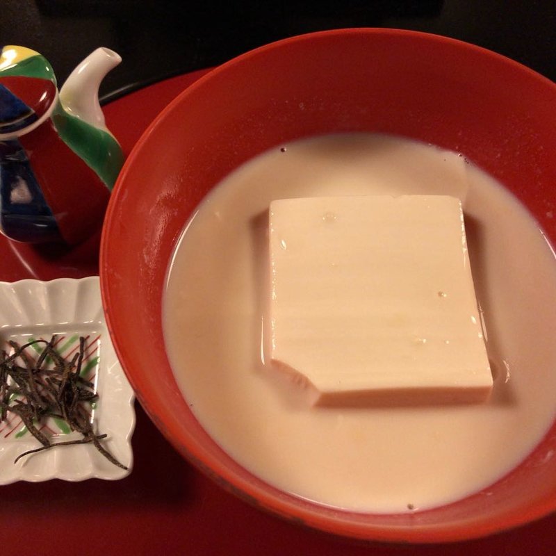 名物 豆水とうふ(東京 芝 とうふ屋うかい （とうふやうかい）)