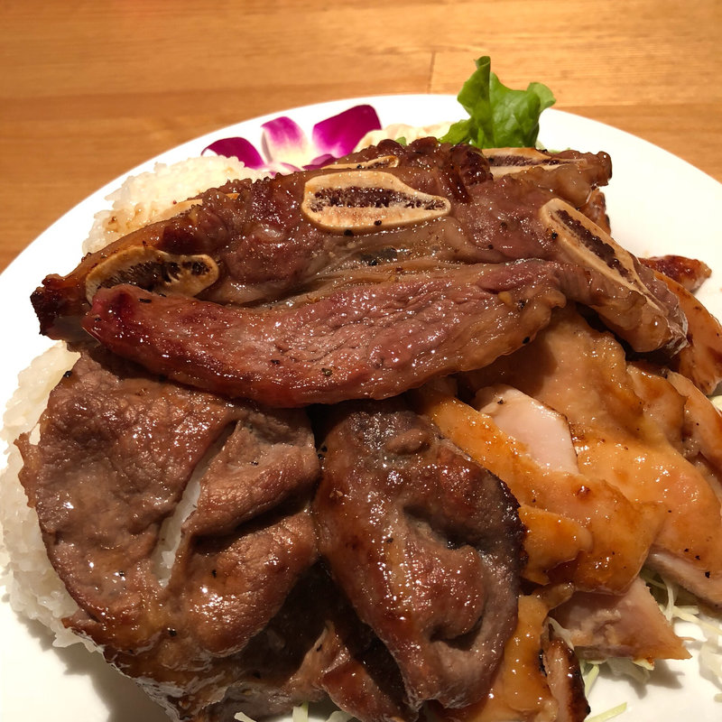BBQミックスプレート(L&L ハワイアンダイニングカフェTOKYO （エルアンドエルハワイアンダイニングカフェトーキョー【旧店名】L＆L Hawaiian Barbecue）)