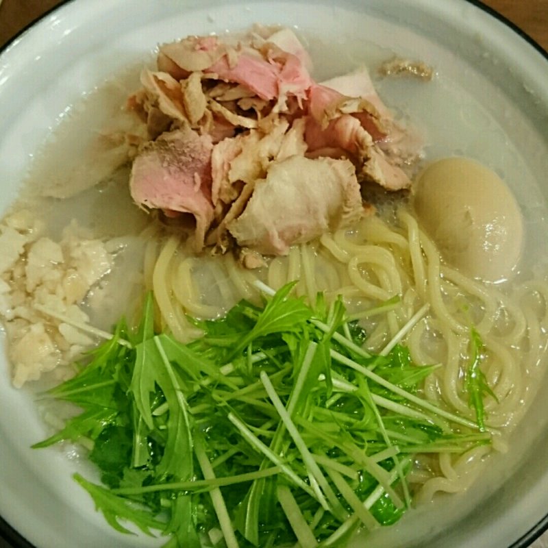 花咲き帆立貝柱の塩ラーメン(まりお流 )