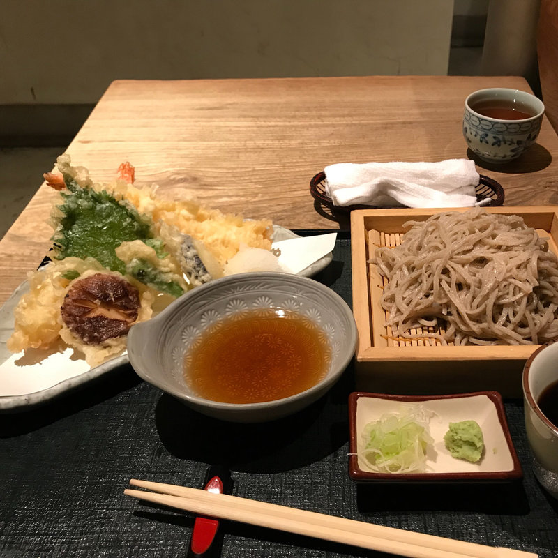 天ざるそば(天盛り合わせ)(そば打ち 松林)