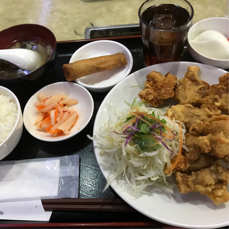 唐揚げ定食(金龍美食　 近見店 )
