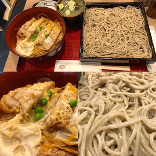 蕎麦定食(カツ丼)(蘭免ん)
