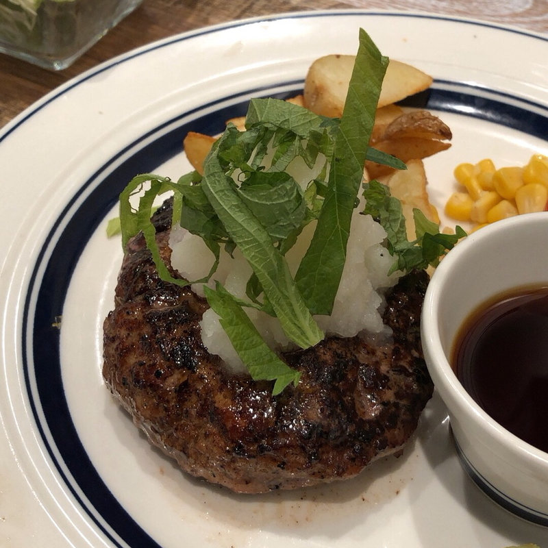 塾成牛おろしハンバーグランチ(肉が旨いカフェ NICK STOCK 横浜ポルタ店)