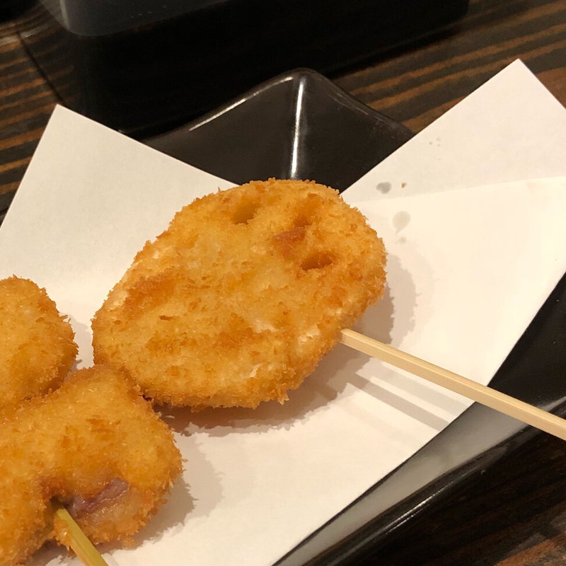 レンコン 串カツ(にじゅうまる)