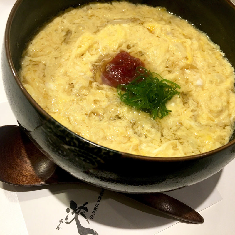 梅とじそば（温）(京都鴨そば専門店 浹（あまね）)