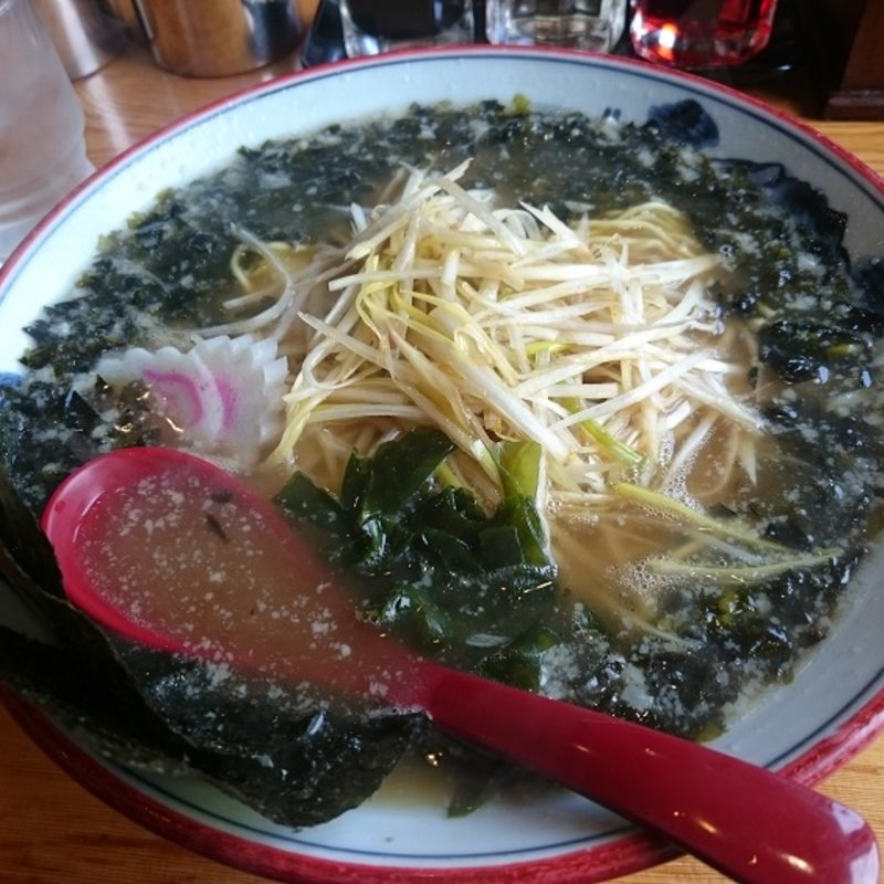 ネギラーメン＋コリコリ岩のり(椿　ラーメンショップ 木立店 )