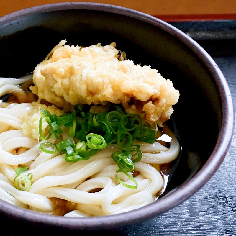 とり天ぶっかけ冷（ぶっかけ冷+とり天）(香川屋本店)