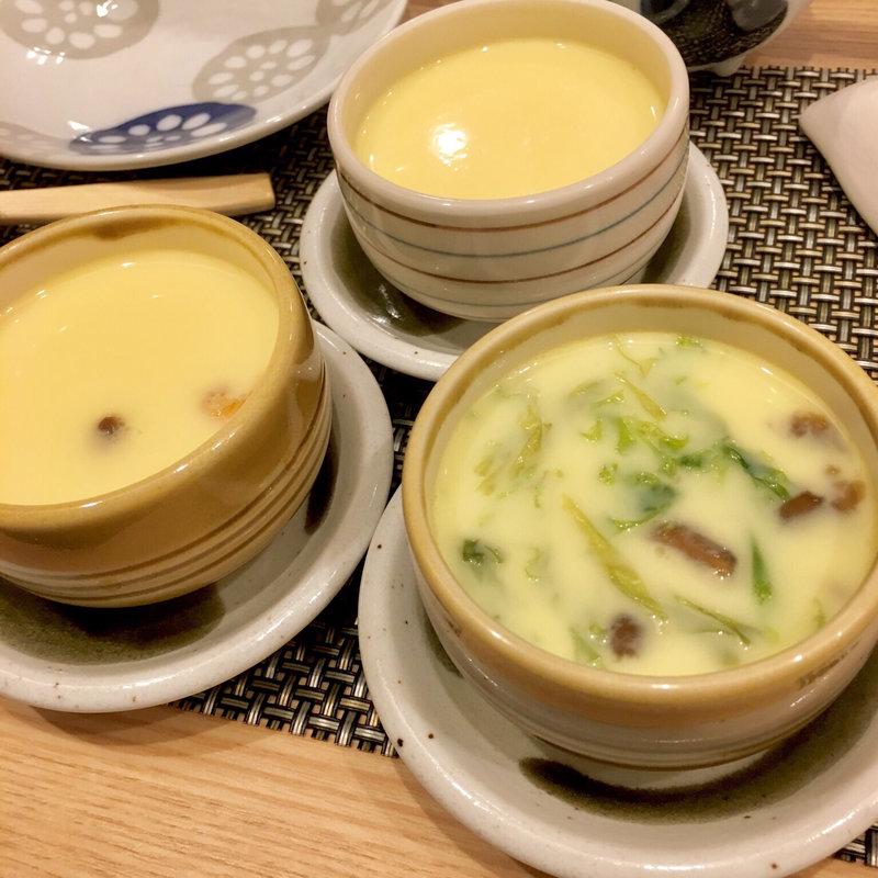 茶碗蒸し三種セット(茶碗蒸し本舗稲穂中洲)