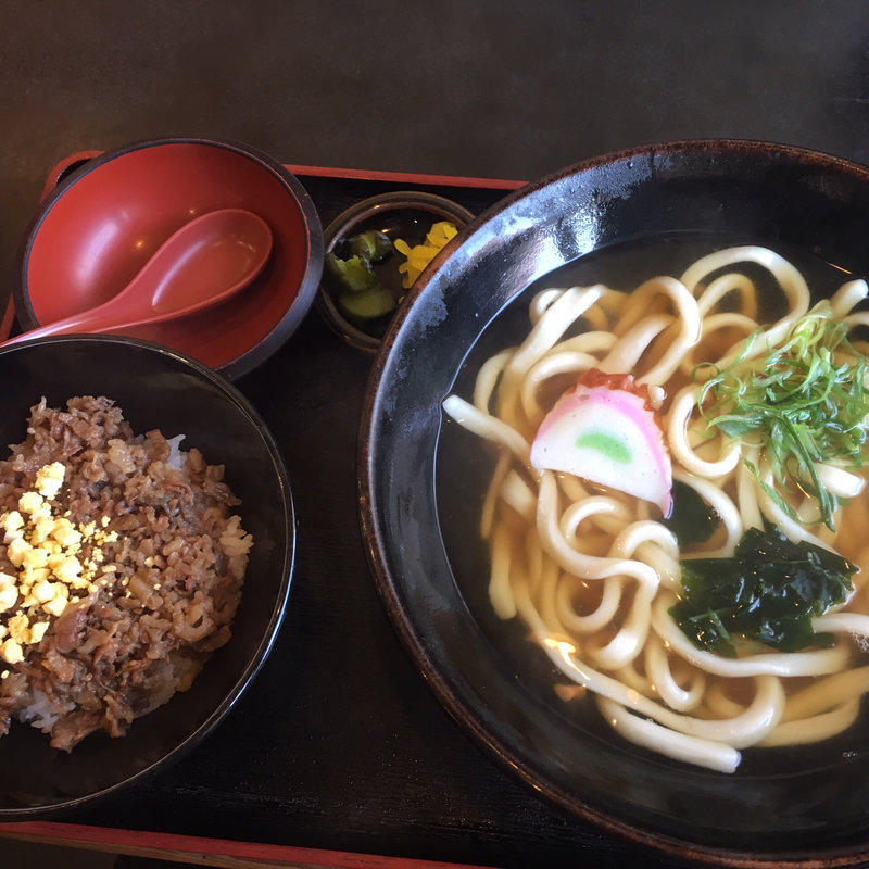 特製肉どんぶり定食(手打うどん 一心)
