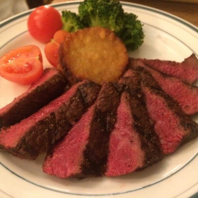 近江牛のイチボステーキ(肉バル銀次郎 先斗町店)