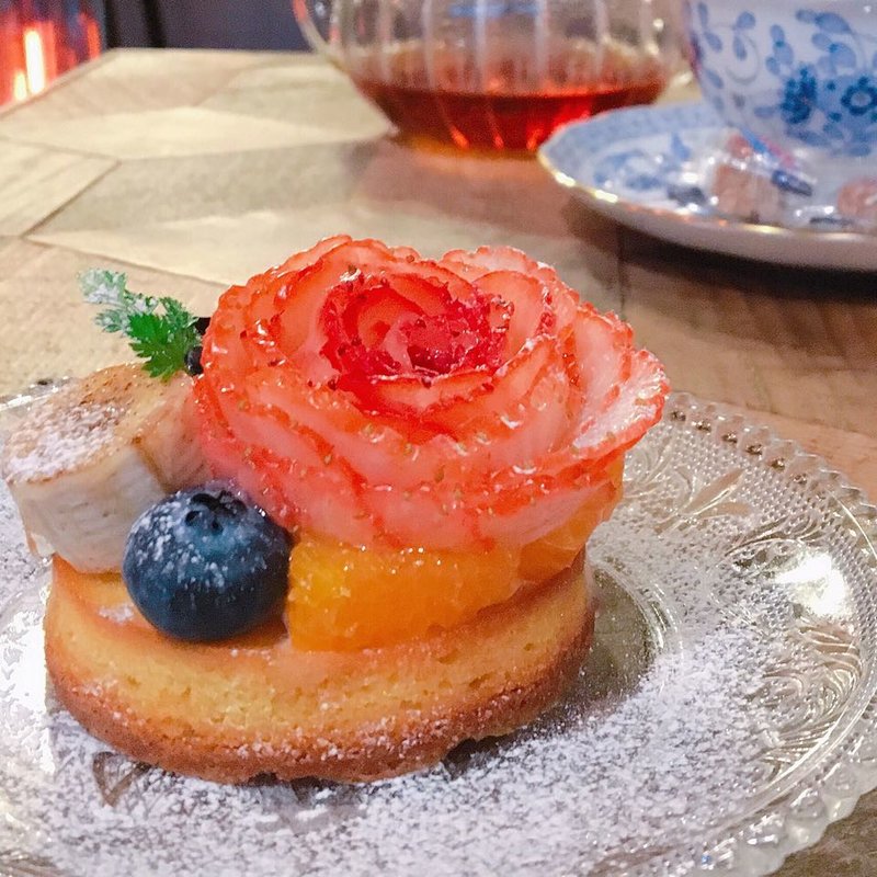 フルーツカスタードタルト(ココチカフェ)