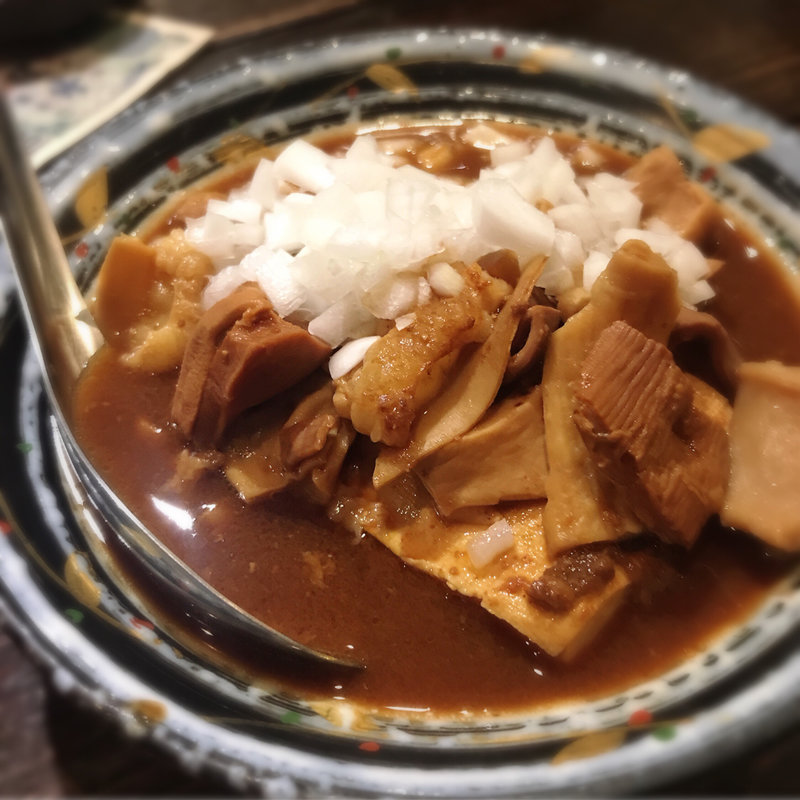 モツ煮豆腐(居酒屋　寿寿 )