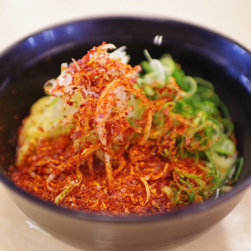 旨辛マグロのラーズー風まぜそば(スシロー 姫路城の西店)