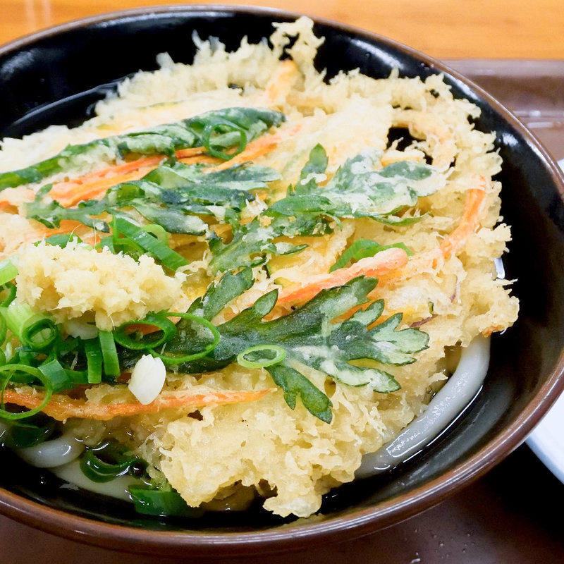 かき揚げうどん（かけそのまま+かき揚げ）(上原屋 本店 （うえはらや）)
