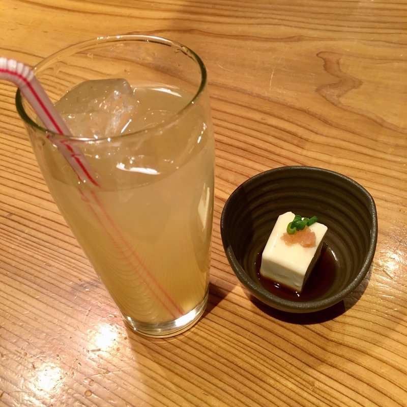 やまやの柚子ジュース(博多もつ鍋やまや JR三ノ宮店)