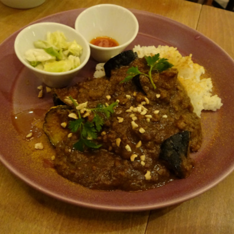 ナスとひき肉のスパイシーカレー(Say Cheese！ Cafe ルミネ横浜店)