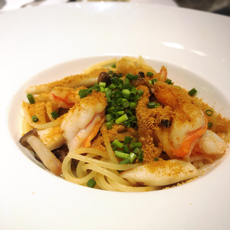 海老ときのこ からすみのスパゲッティ(代官山ASO チェレステ 二子玉川店)