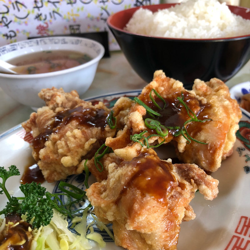 鶏唐揚げ黒酢セット(楽天 )