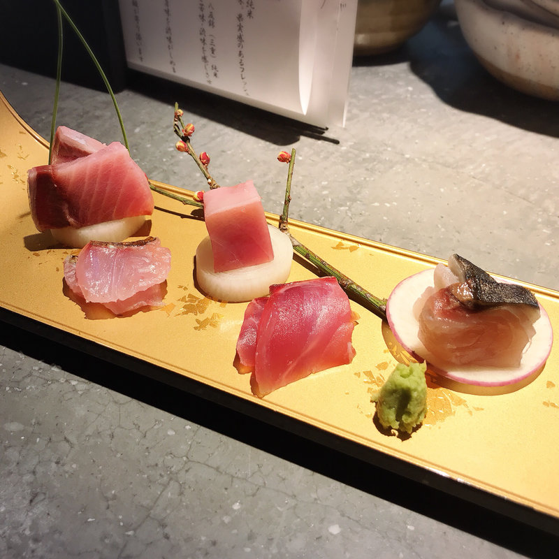 お造り おまかせ盛り合わせ 五種(日本酒バル 厨)